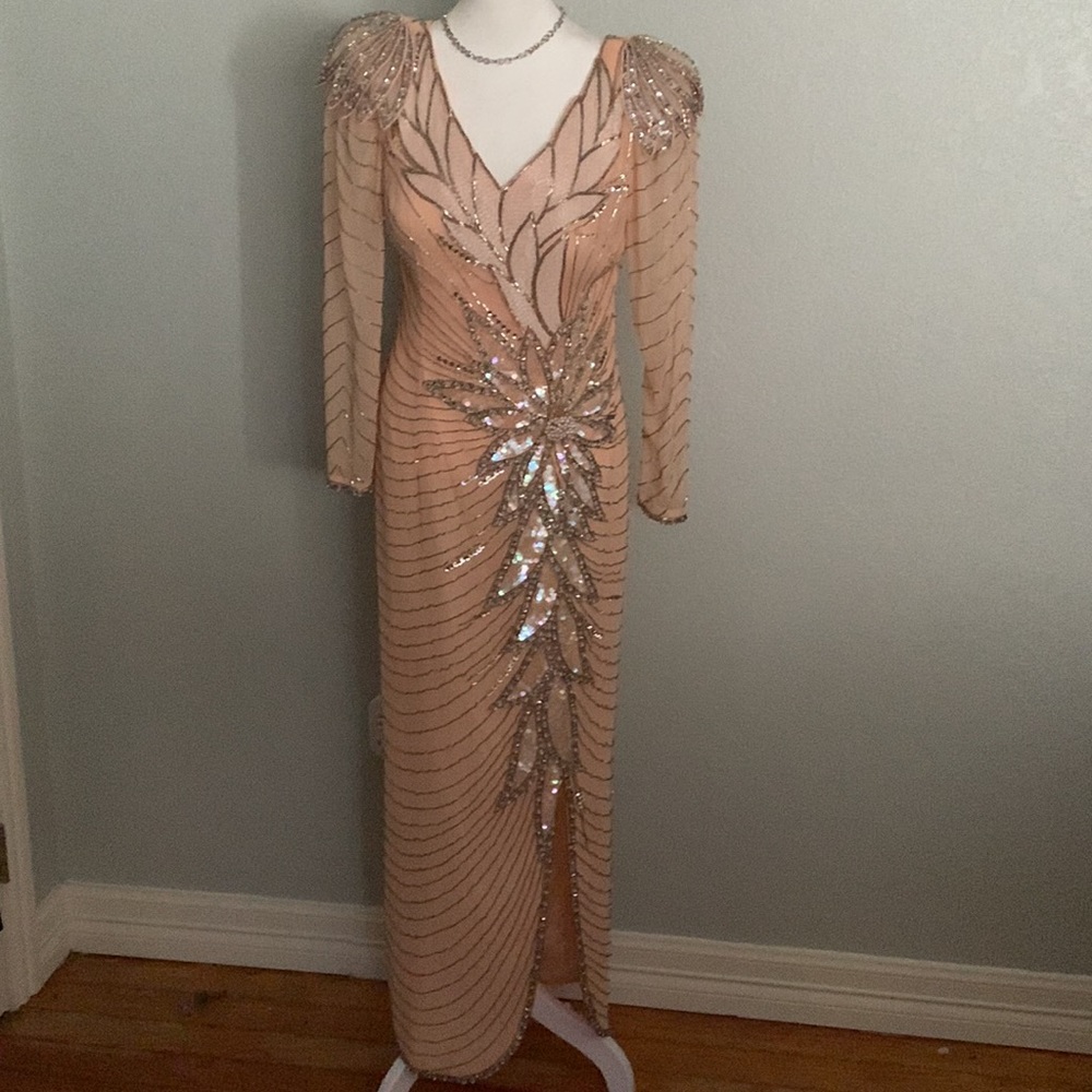 Black Tie formal beaded gown